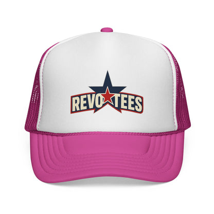 Revotees Star Logo Trucker Cap - Vintage Patriotic Mesh Hat