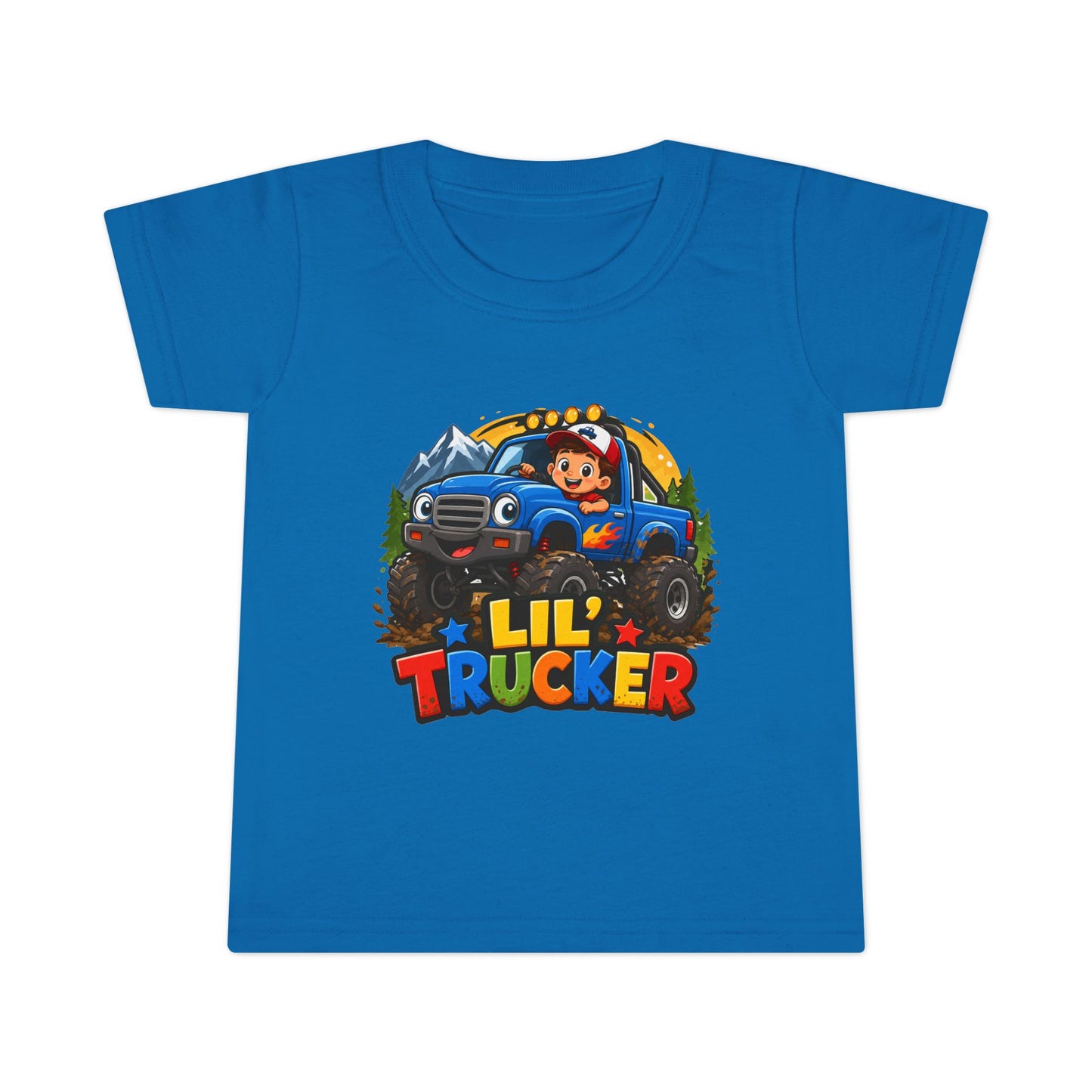 Lil Trucker Toddler T-Shirt — Cute Monster Truck Kids Tee