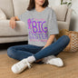 Big Sister T-Shirt — "I'm the Big Sister" Cute Pink & Purple Kids/Family Tee