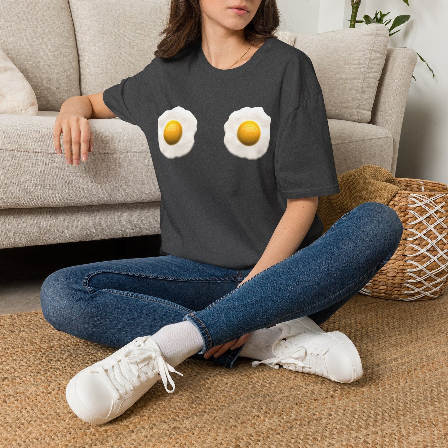 Eggs On My Mind T‑Shirt — Funny Fried Egg Graphic Tee
