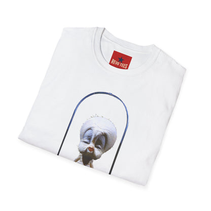 Banky Vintage Bird on Swing T-Shirt — Whimsical Retro Chick Graphic Tee
