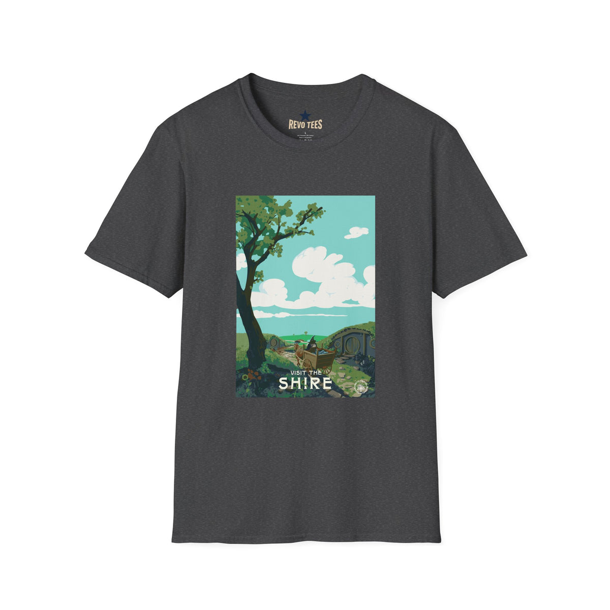 Revotees Lord of the Rings the Shires Unisex Softstyle T-Shirt - alternate view 7