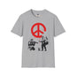 Revotees Banksy Peace Symbol Graffiti Red Drip Street Art T-Shirt - alternate view 3