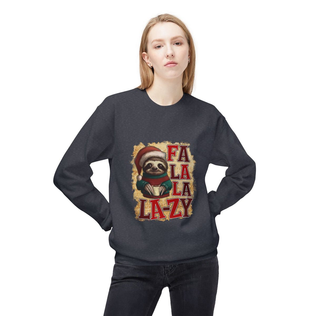 Fa La La La-Zy Sloth Christmas Sweatshirt