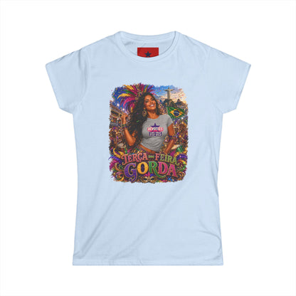 Rio Carnival Festival Tee — Women's White Crewneck