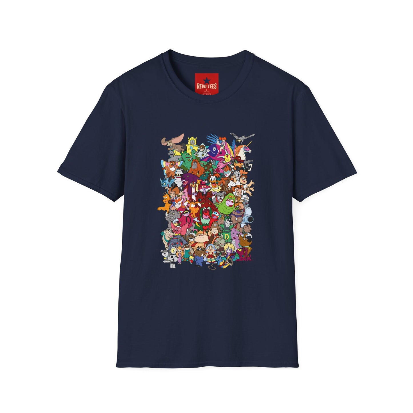 Retro Cartoon Characters Collage T-Shirt