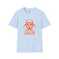 Revotees Graphic Orange Biohazard Icon with I Have the Sniffles T-Shirt - alternate view 8