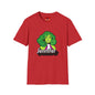 Green Hair Girl T-Shirt — Personalized Name Graphic Tee (e.g., Jennifer)