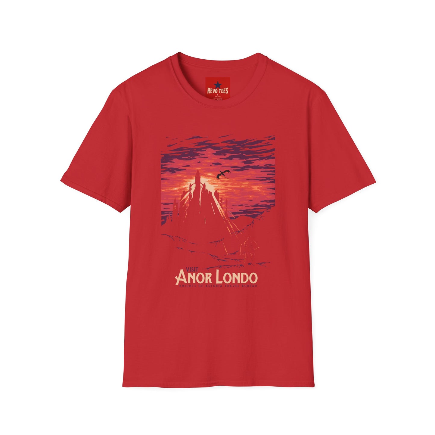 T-Shirt — 'Anor Londo' Sunset Castle Graphic Tee