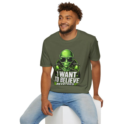 REVOTEES - I Want to Believe Alien T-Shirt