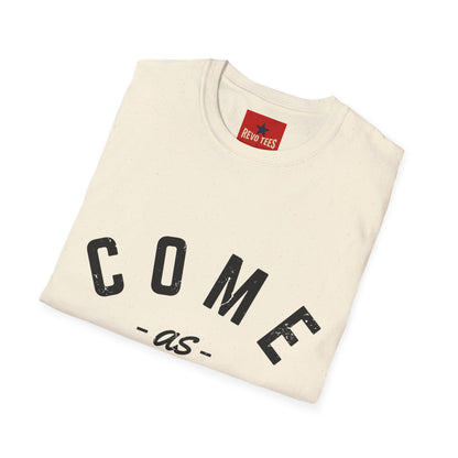 Come As You Are T-Shirt — Casual Vintage Lettering Tee