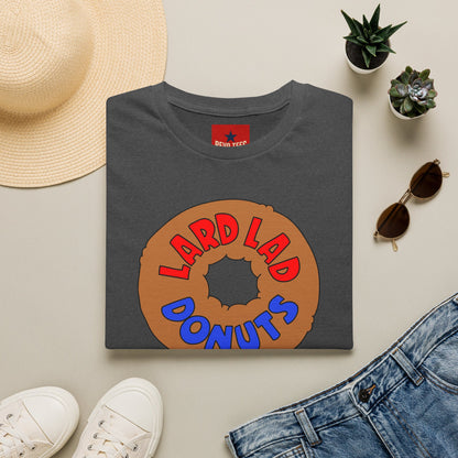 Donut Vintage Logo T‑Shirt — "Lard Lad Donuts" Cartoon Tee