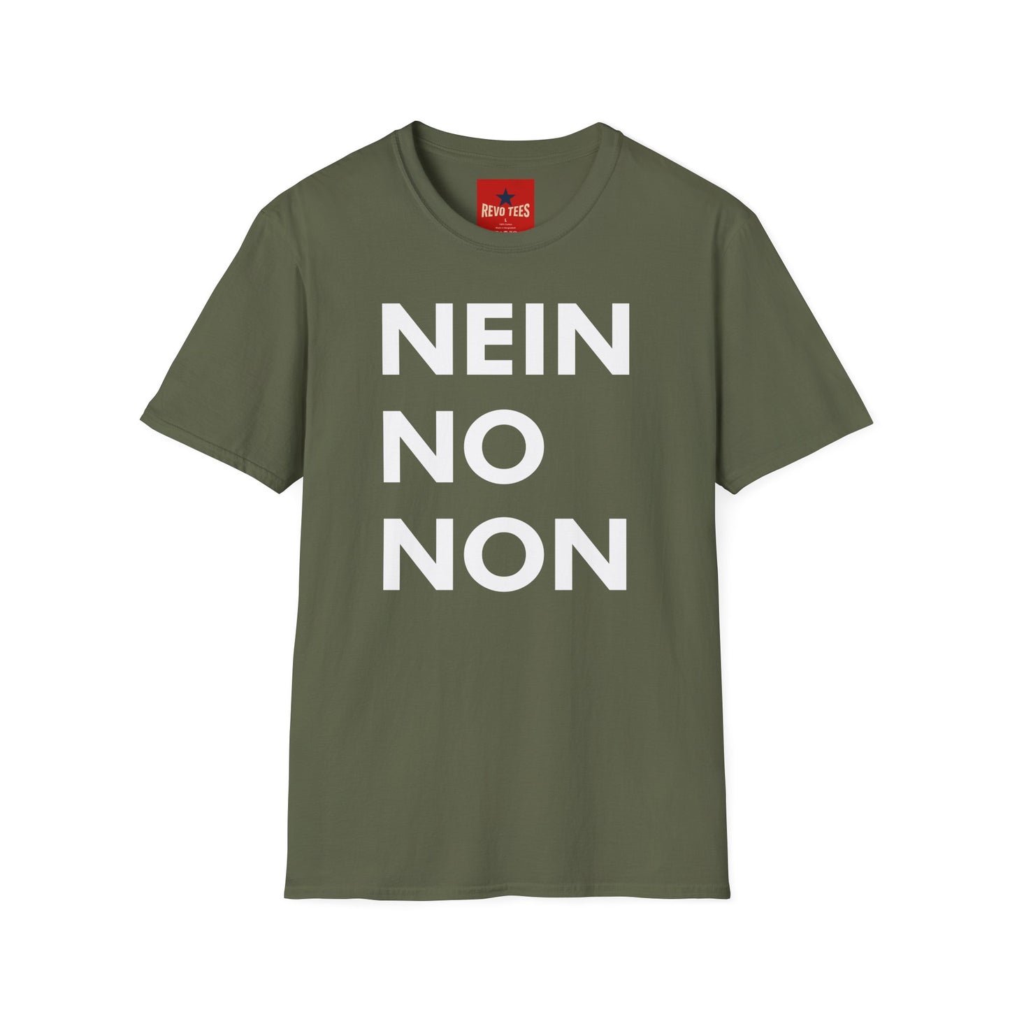 Nein / No Graphic T‑Shirt — Bold Bilingual Statement Tee