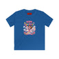 Kids Tee — "Born to Sparkle" Rainbow Unicorn Girl Shirt