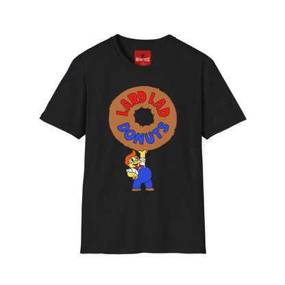 Donut Vintage Logo T‑Shirt — "Lard Lad Donuts" Cartoon Tee