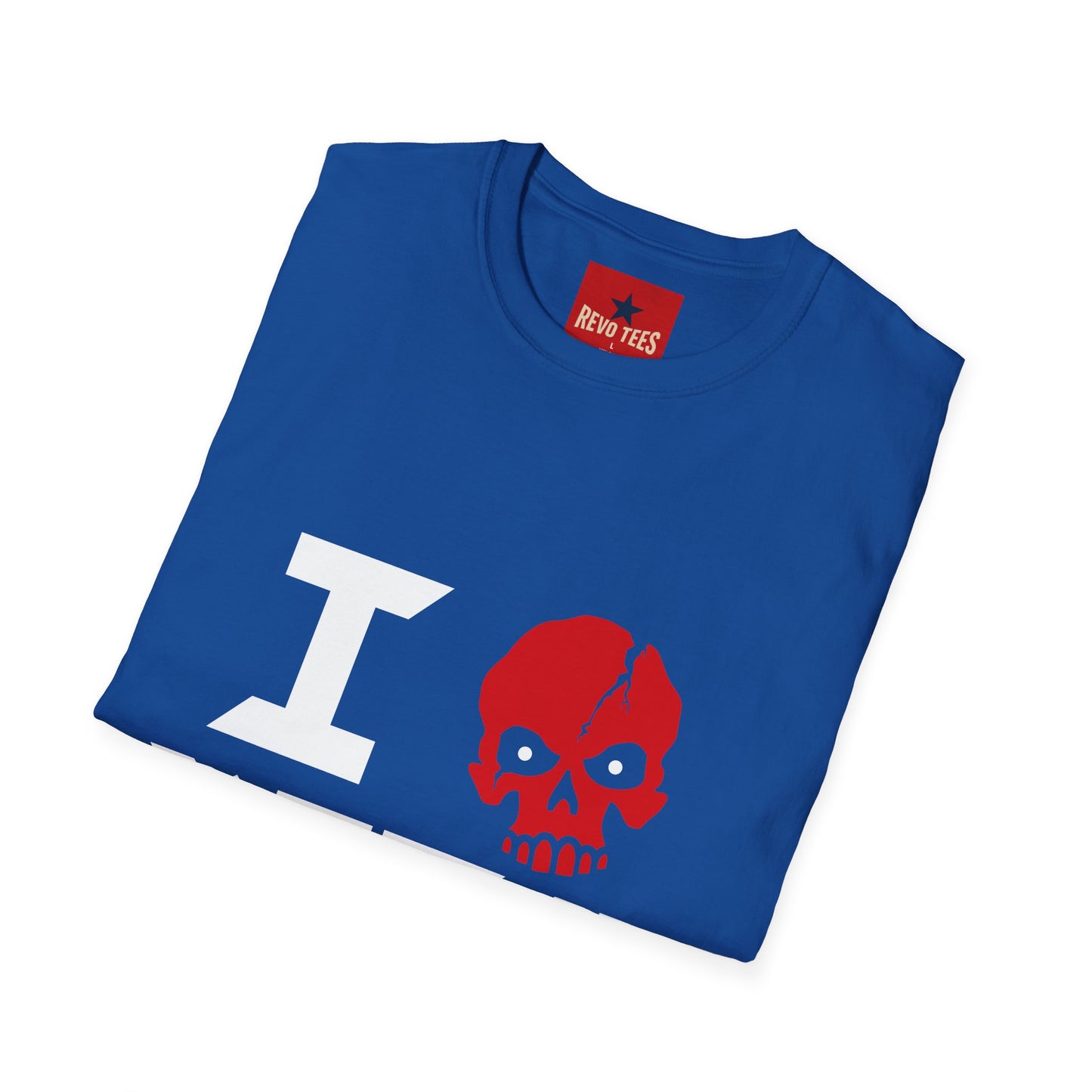 I Love Metal T-Shirt — Red Skull Heavy Metal Band Tee