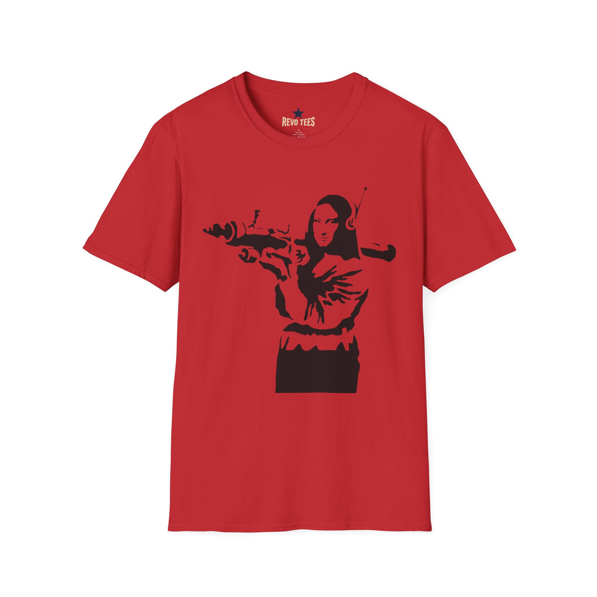 Revotees Banksy Mona Lisa Spray Paint Street Art Parody T-Shirt