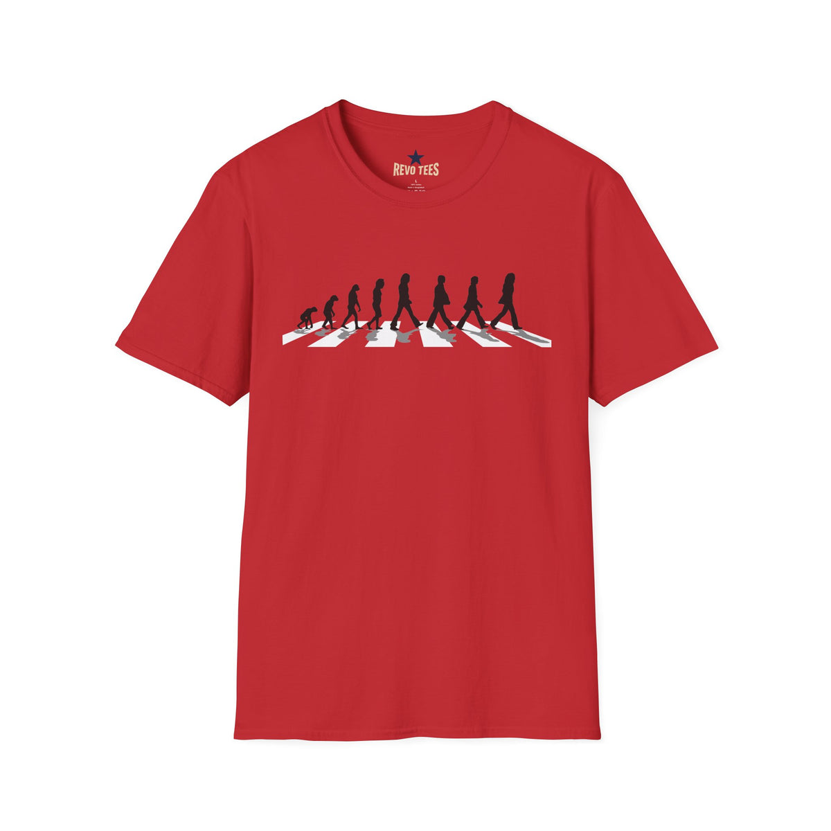 Revotees Evolution of Abby Road the Beatles Unisex Softstyle T-Shirt - alternate view 7