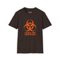 Revotees Graphic Orange Biohazard Icon with I Have the Sniffles T-Shirt - alternate view 5