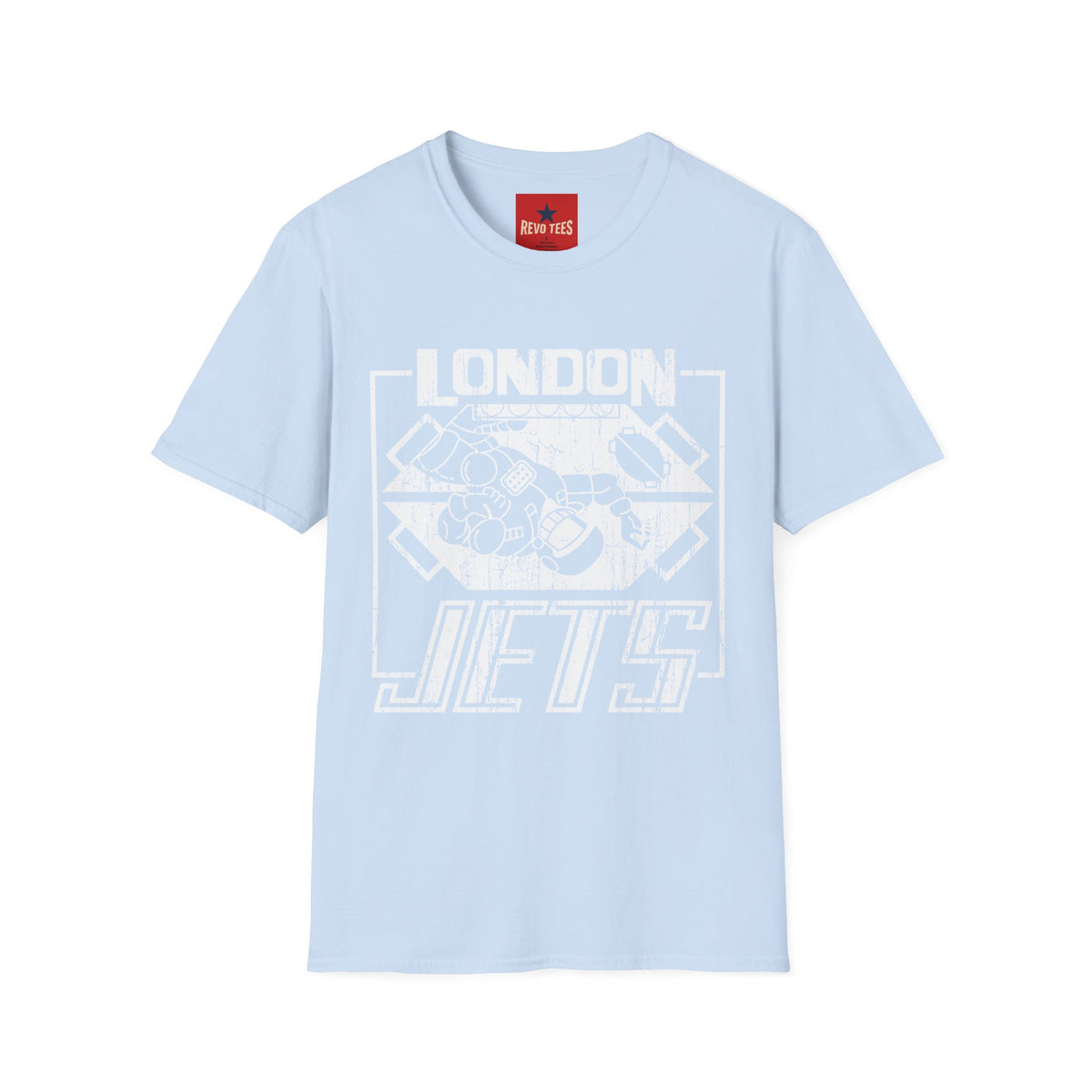 Revotees London Jets Graphic Vintage Sports Skate Logo T-Shirt - alternate view 6