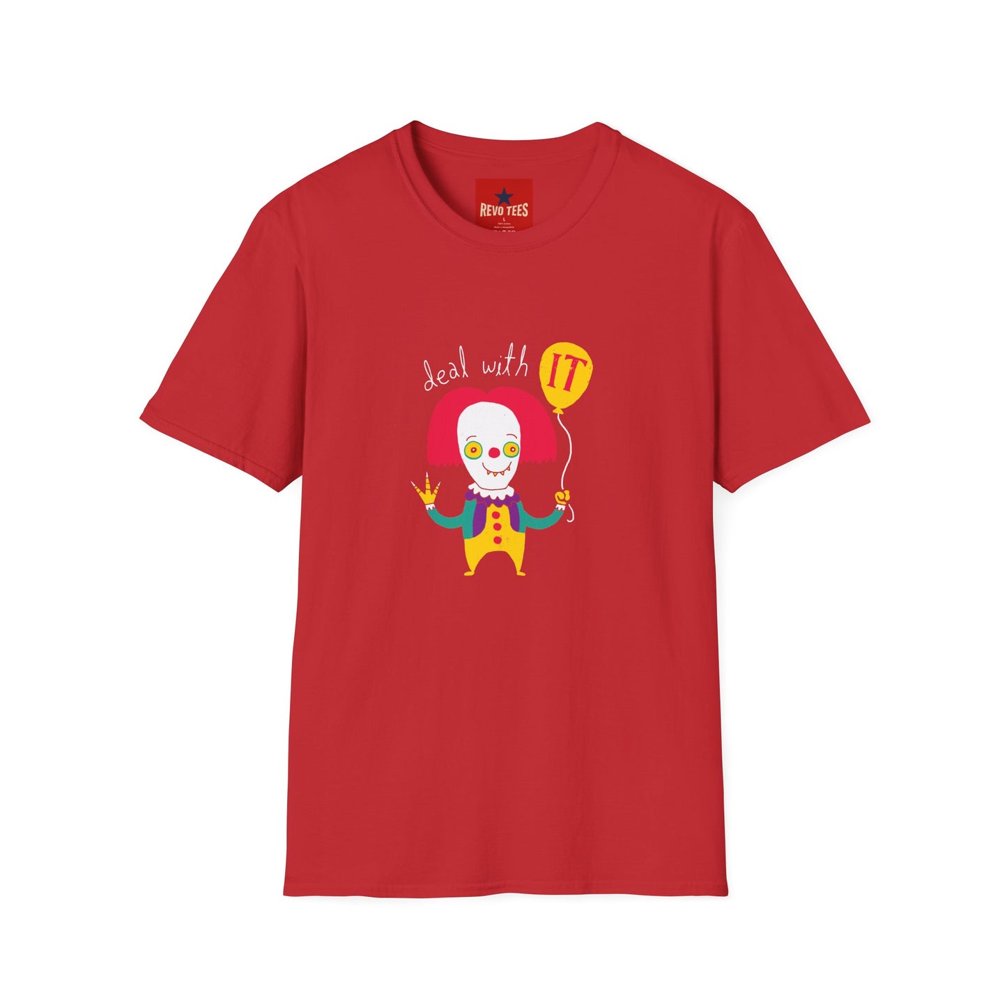 Deal With It Clown T-Shirt — Funny Horror Halloween Graphic Tee