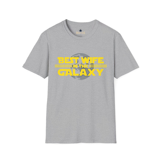 Revotees Best Wife in the Galaxy Funny Sci Fi Gift for Wives T-Shirt - alternate view 2