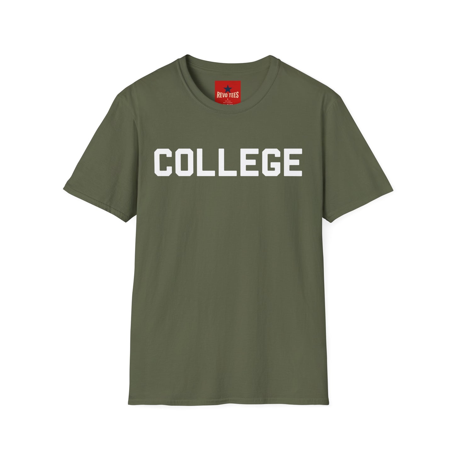 College Graphic T‑Shirt — Bold Campus Text Tee