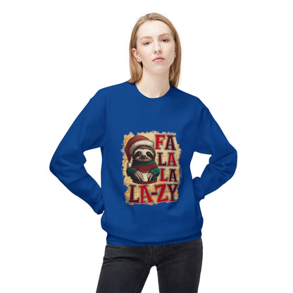 Fa La La La-Zy Sloth Christmas Sweatshirt