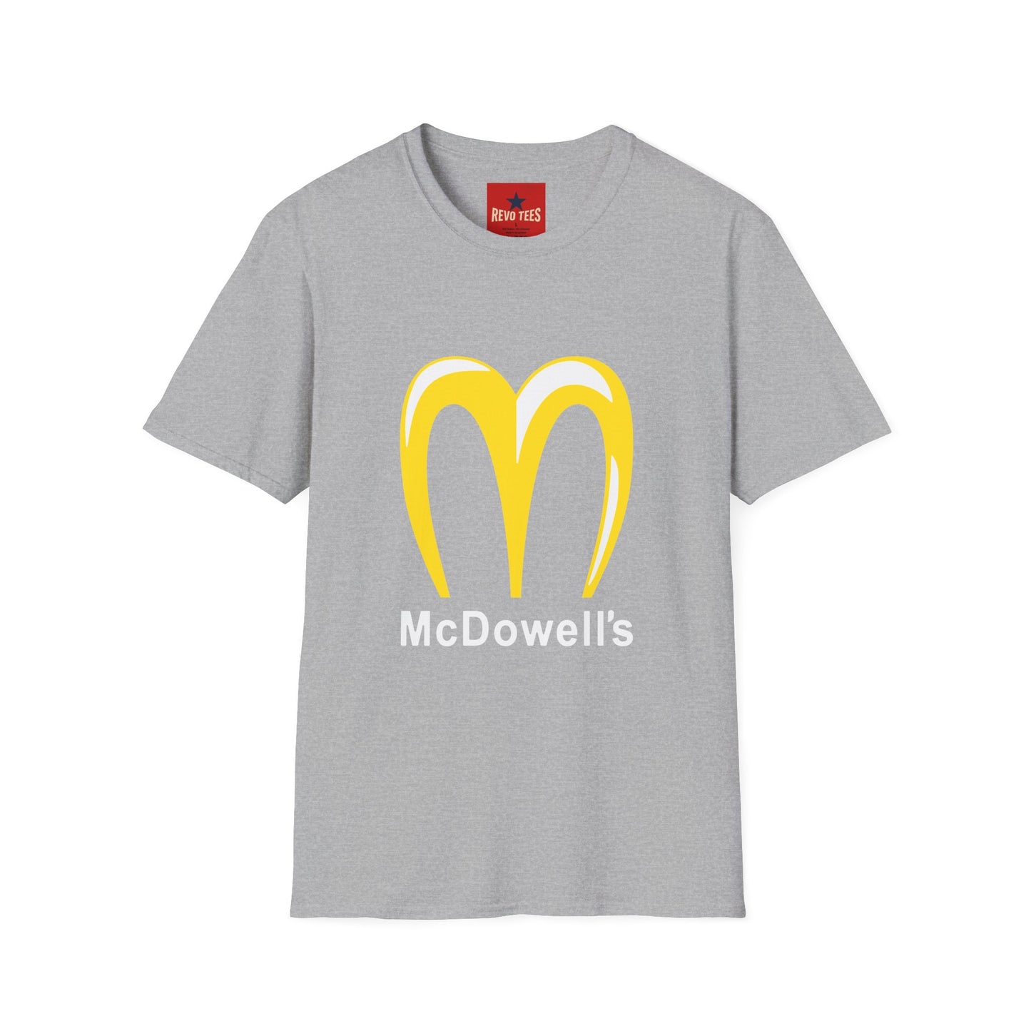 Funny McDowell's Parody T-Shirt — Retro Fast Food Logo Tee