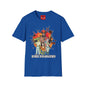 Cartoon Apocalypse T-Shirt — Retro Comic Crew with 'Built to Deliver' Design
