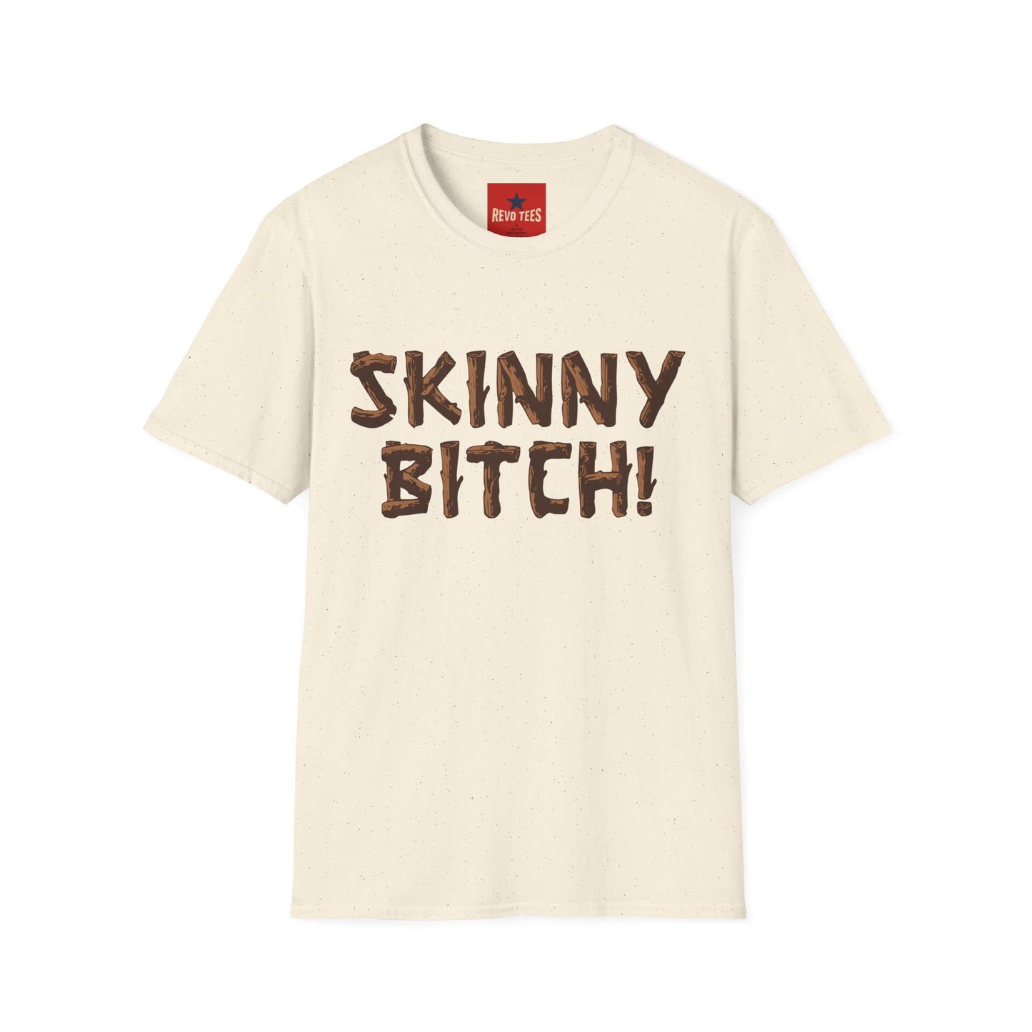 Skinny Bitch! Graphic T-Shirt — Bold Chocolate-Drip Lettering Tee