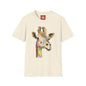Giraffe Watercolor T‑Shirt — Colorful Painted Giraffe Tee