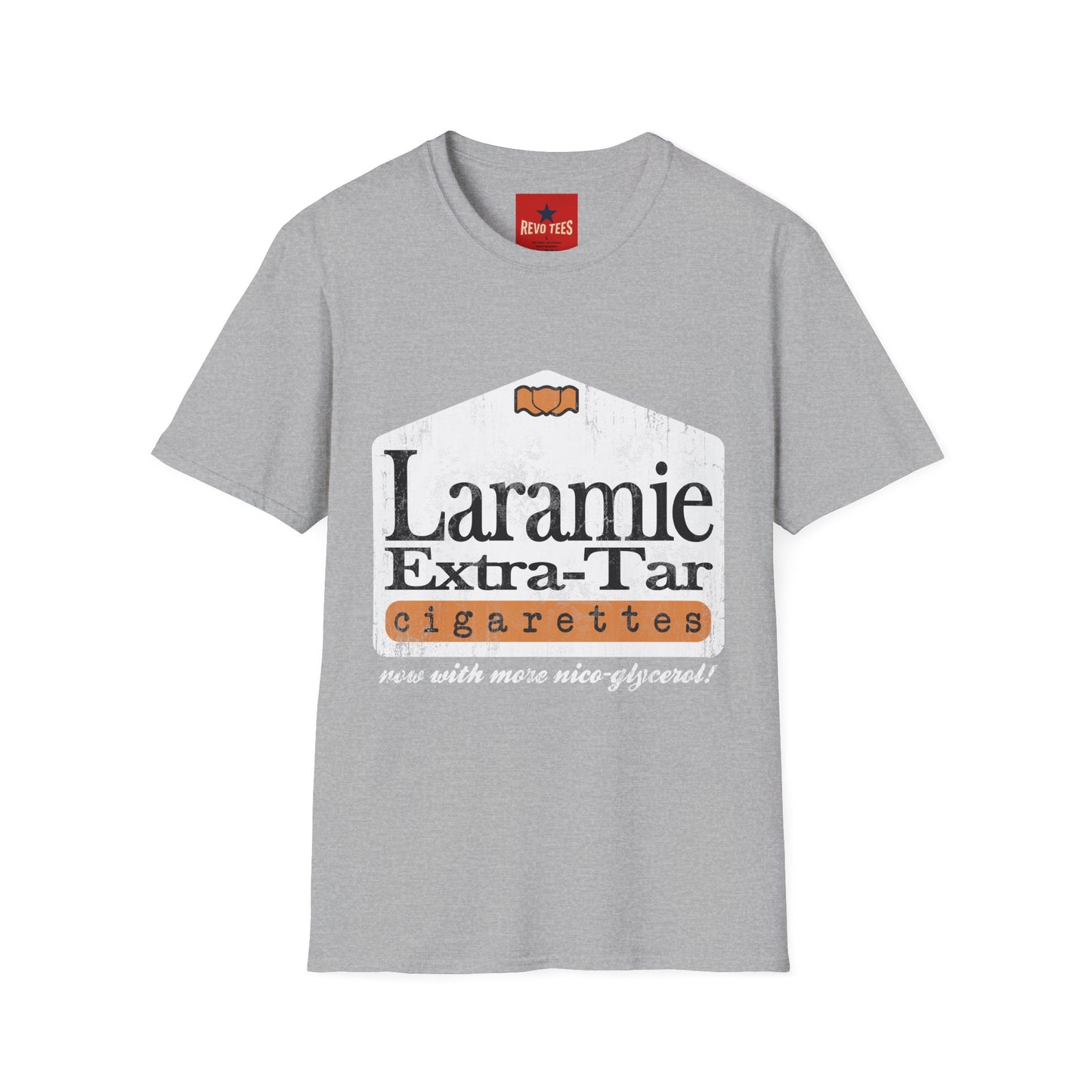 Laramie Vintage Cigarette Logo Tee - Retro Graphic T-Shirt