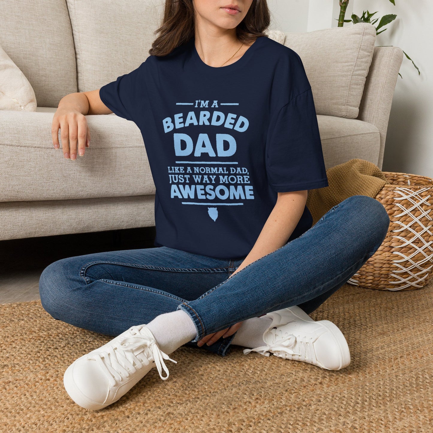 Bearded Dad T‑Shirt — "I'm a Bearded Dad" Funny Father's Day Tee