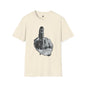 Revotees Graphic Grayscale Middle Finger Design T-Shirt - alternate view 6