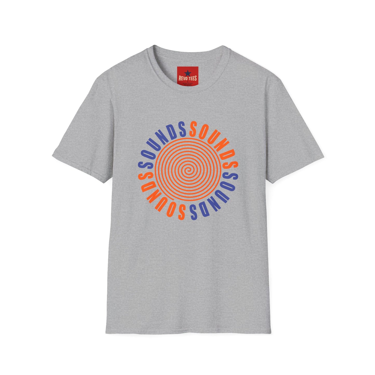 Spiral 'SOUNDS' Graphic T-Shirt — Retro Psychedelic Music Tee