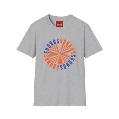 Spiral 'SOUNDS' Graphic T-Shirt — Retro Psychedelic Music Tee