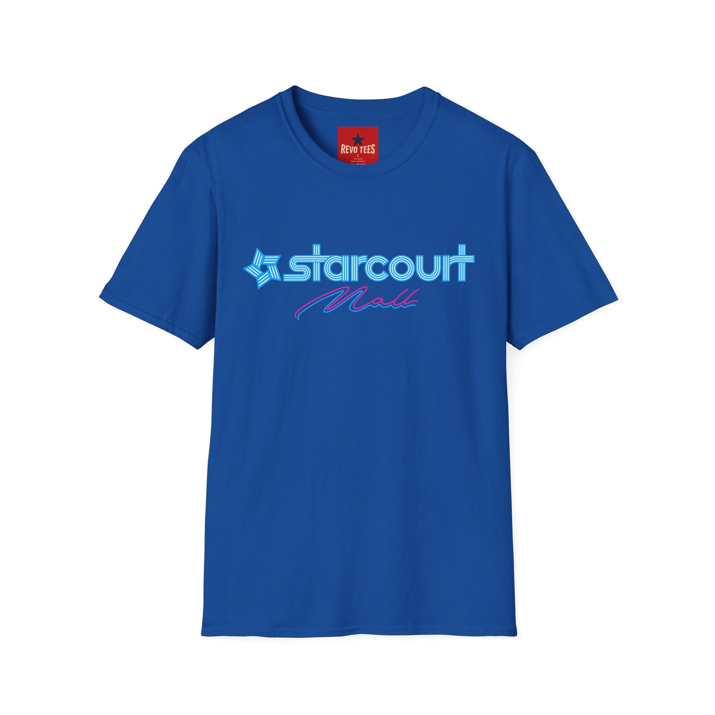 Starcourt Mall Retro Logo T-Shirt — 80s Neon Vintage-Inspired Tee
