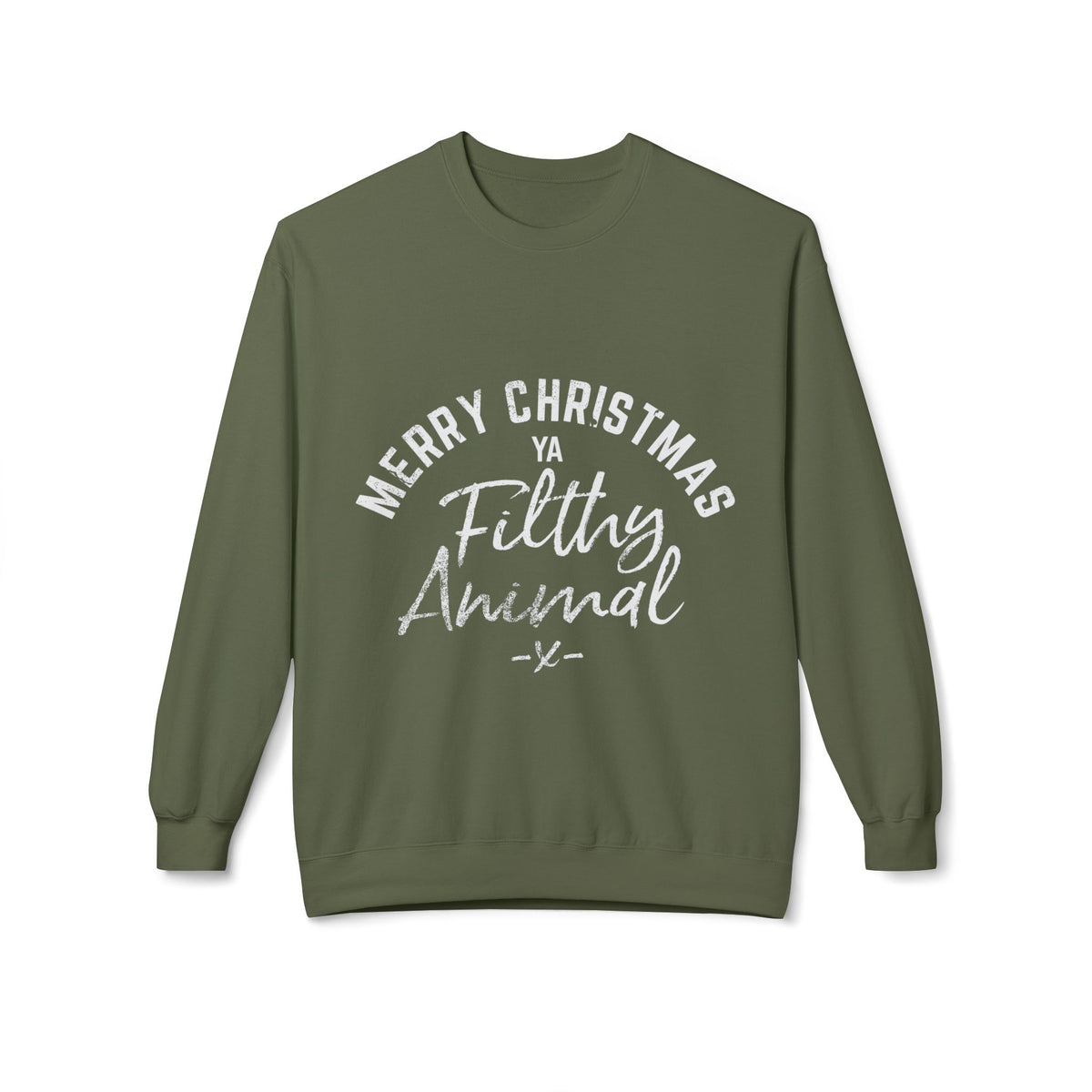 Merry Christmas Ya Filthy Animal Crewneck Sweatshirt