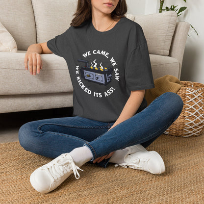T‑Shirt — “We Came, We Saw, We Kicked Its Ass” Grill/BBQ Crew Tee