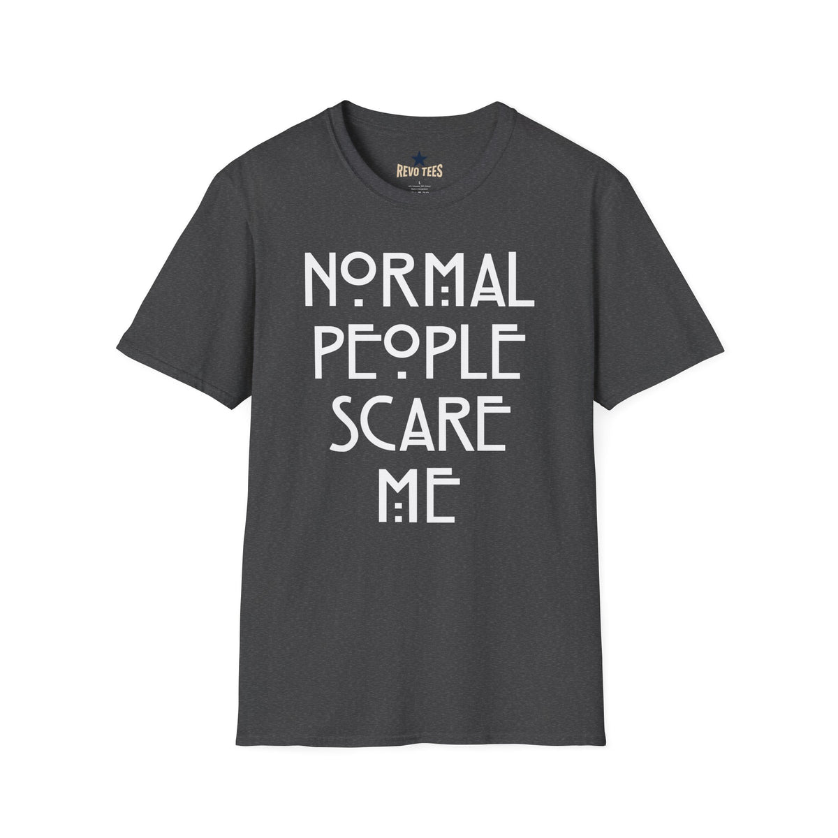 Revotees Normal People Scare Me Unisex Softstyle T-Shirt - alternate view 6