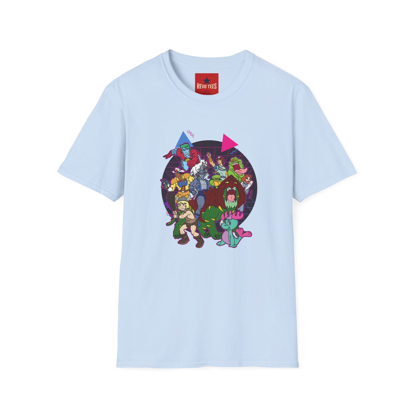Retro Cartoon Monsters T‑Shirt — Vintage 80s Monster Crew Graphic Tee