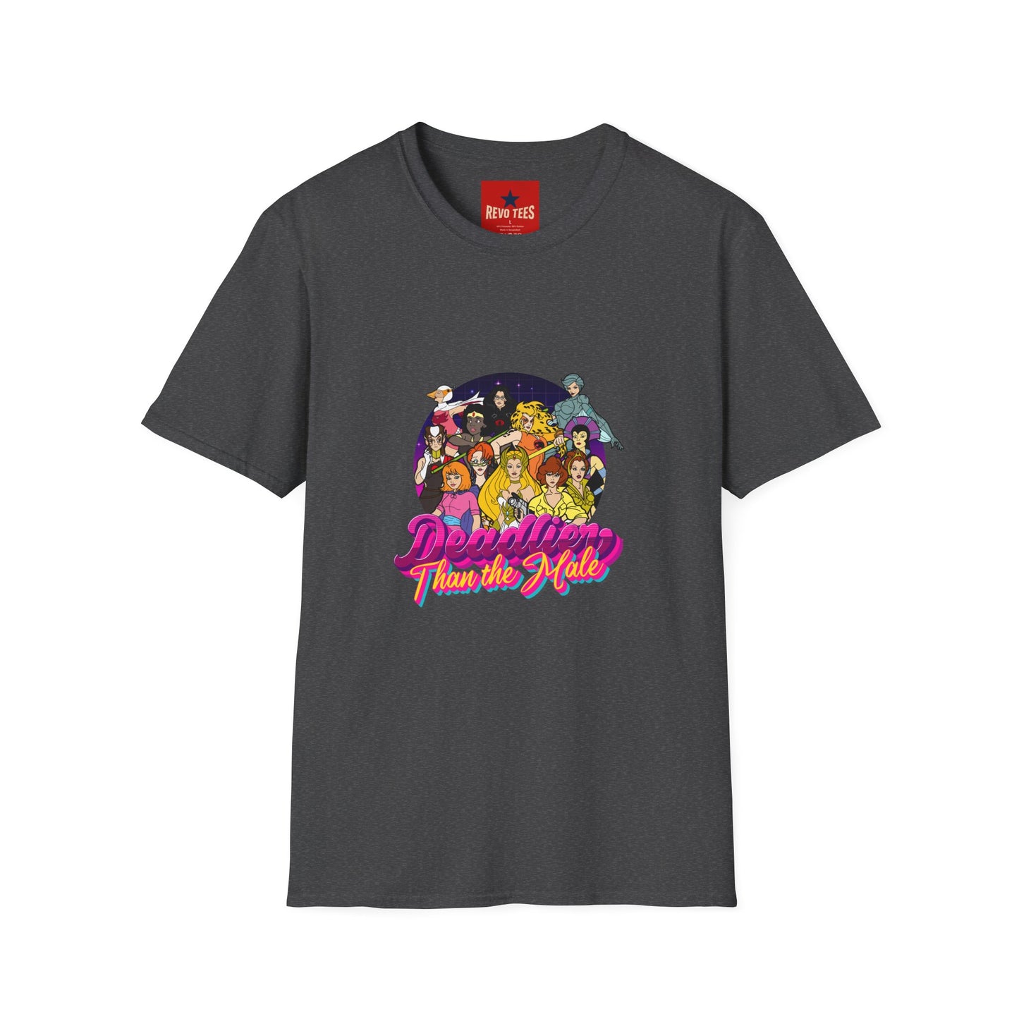Retro Cartoon Character Group T-Shirt — 'Together We Rule' Vintage Crew Tee
