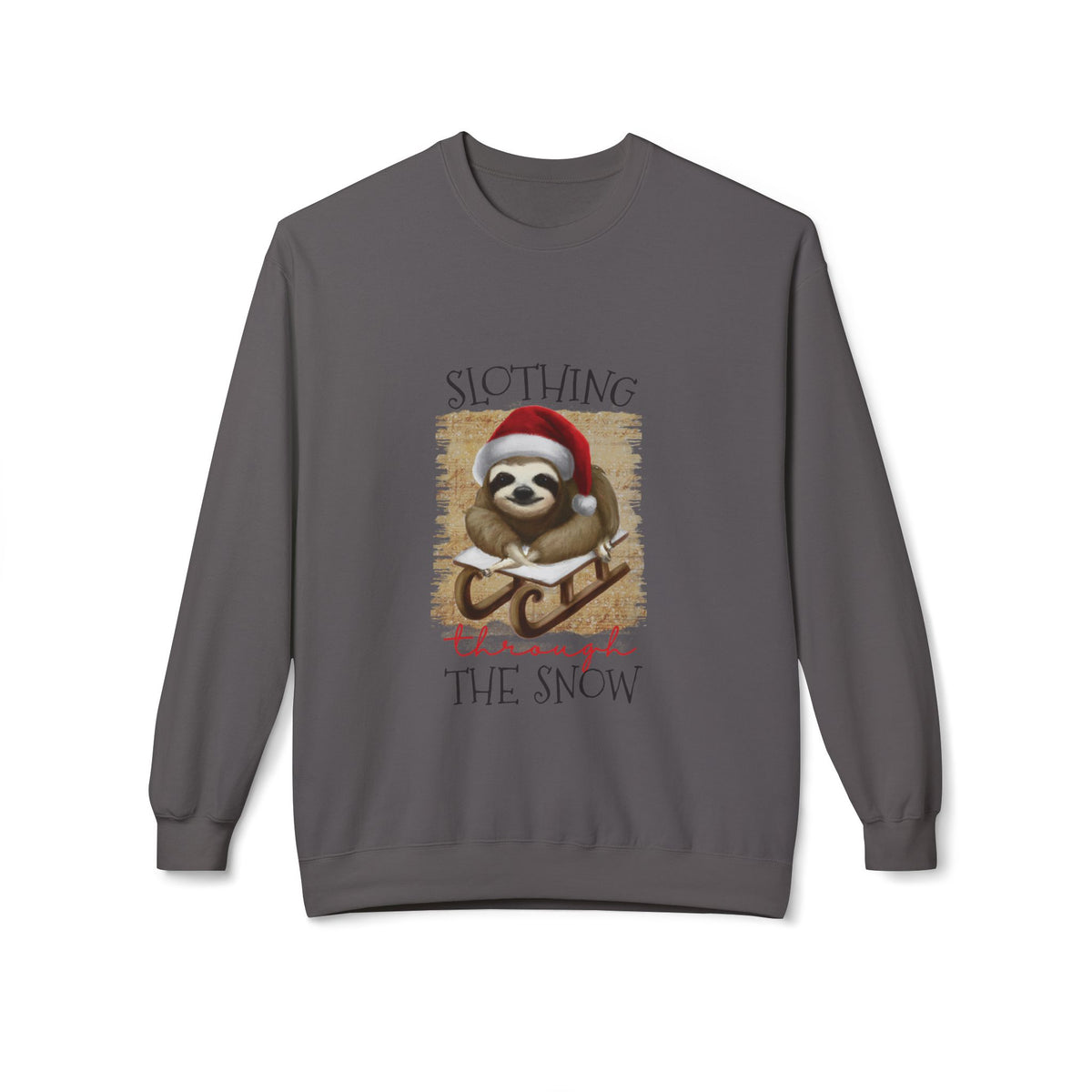 Slothing Through the Snow Crewneck Sweatshirt