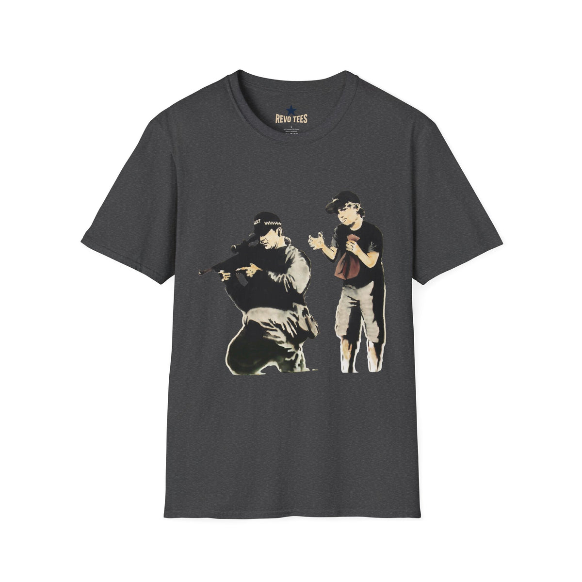 Revotees Banksy Sniper Graphic T-Shirt - alternate view 7