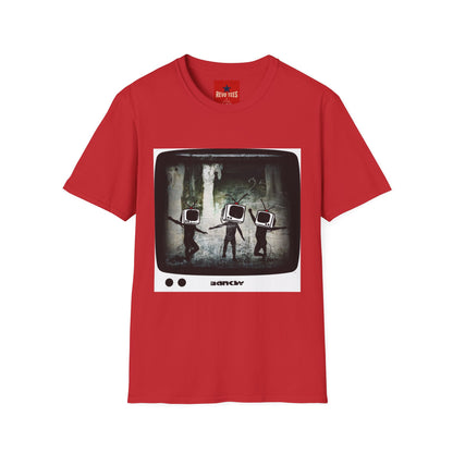 Banksy TV Head Graphic T-Shirt