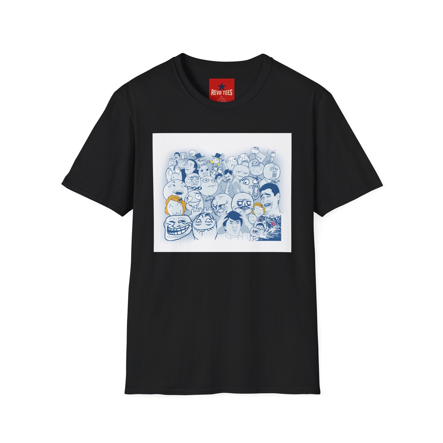 Meme Faces Collage T-Shirt — Funny Internet Rage Comic Graphic Tee