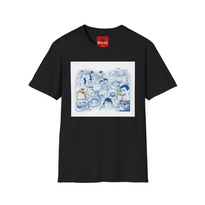Meme Faces Collage T-Shirt — Funny Internet Rage Comic Graphic Tee