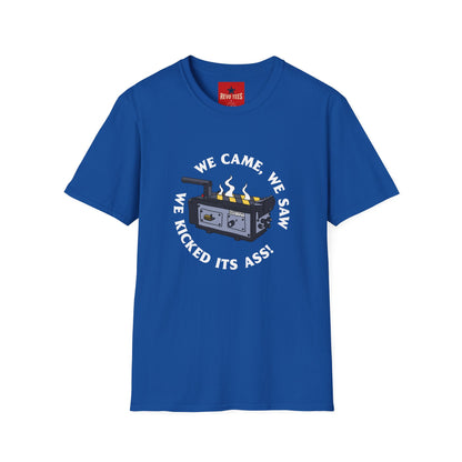 T‑Shirt — “We Came, We Saw, We Kicked Its Ass” Grill/BBQ Crew Tee