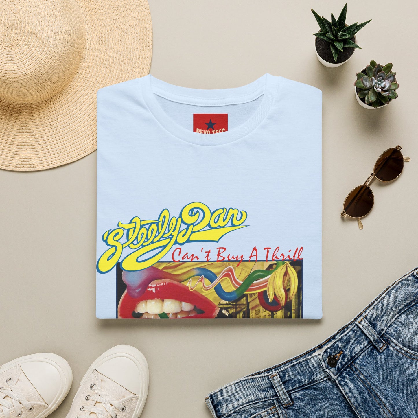 Steely Dan "Can't Buy a Thrill" Retro Album Art T-Shirt